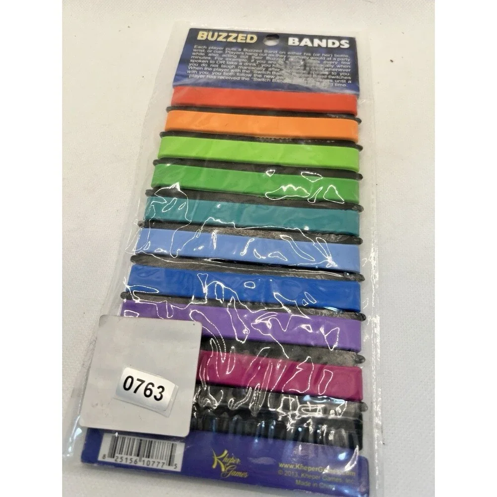 Buzzed bands - Drinking Game ice breaker drink wine marker bracelet party fun
